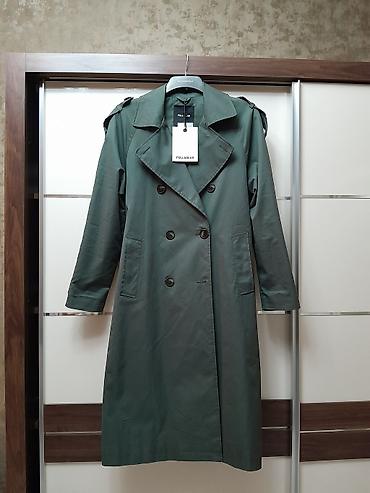 oversize: Pull&bear teze etiketli qalin materyal plaș uzunluq 112 raz M — 1