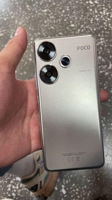 телефон поко x5: Poco F6, Жаңы, 256 ГБ, түсү - Күмүш