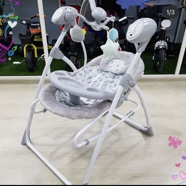детский столик с стульчиком: Продается электрокачеля, столик сьемный можно использовать как