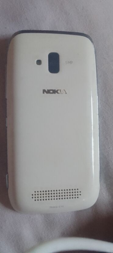 telafonlar: Nokia Lumia 610, 8 GB, rəng - Ağ, Zəmanət, Düyməli