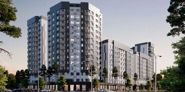 дом на ошском рынке: 1 комната, 41 м², Элитка, 12 этаж, ПСО (под самоотделку)