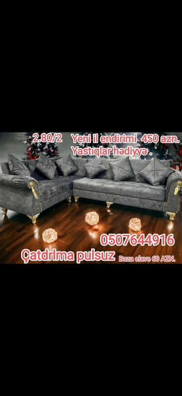 Divanlar: Künc divan, Yeni, Açılan, Bazalı, Parça, Şəhərdaxili pulsuz çatdırılma — 1