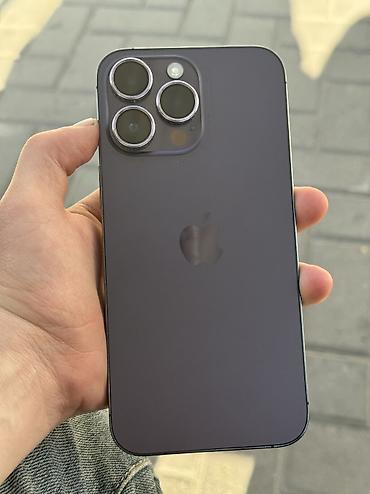 iphone 4с: IPhone 14 Pro Max, Б/у, 128 ГБ, Deep Purple, Чехол — 2