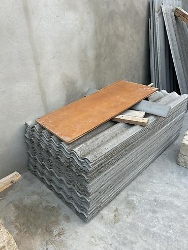 usda alətləri: Şifer dam örtüyü vərəqləri - Material: Dalğalı beton/şifer panellər - — 1
