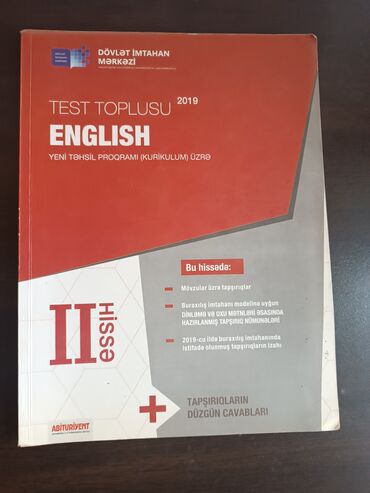 ingilis dili test kitabı: İNGİLİS DİLİ TEST TOPLUSU 2 Cİ HİSSƏ. SATILIR WHATSAPP 7/24 AKTİVDİR