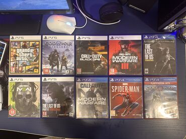 Oyun diskləri: Playstation 5 oyun diskləri Barter var. Disklərin hər biri ideal — 1