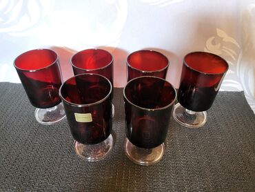 Čaše: Case nove za vino Luminarc francuske iz 80ih. Case bez ostecenja,sve — 5