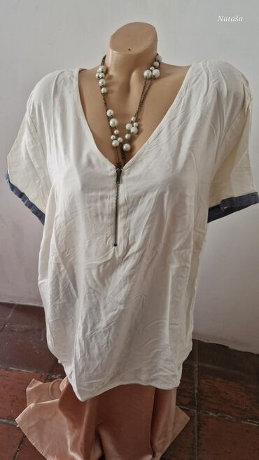 heklane bluze i tunike: 3XL (EU 46), Cotton, color - Beige