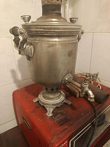 Klassik metal samovar - Material: metal gövdə, dekorativ relyef