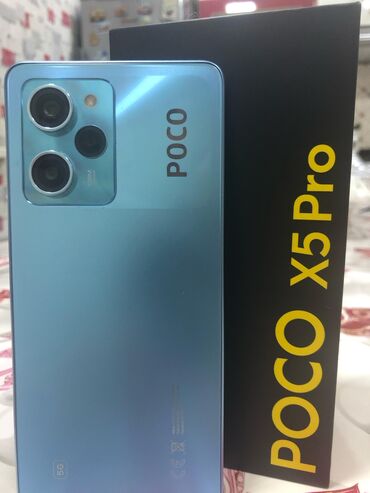 Mobil telefon və aksesuarlar: Poco X5 Pro 5G, 256 GB, rəng - Mavi, Face ID