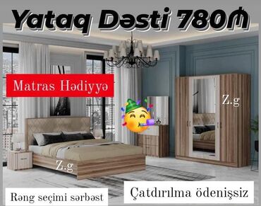 белая мебель для спальни: Yeni yataq otağı mebeli