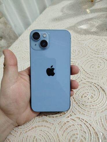 Apple iPhone: IPhone 14, 128 GB, Blue Titanium, Zəmanət, Simsiz şarj, Face ID