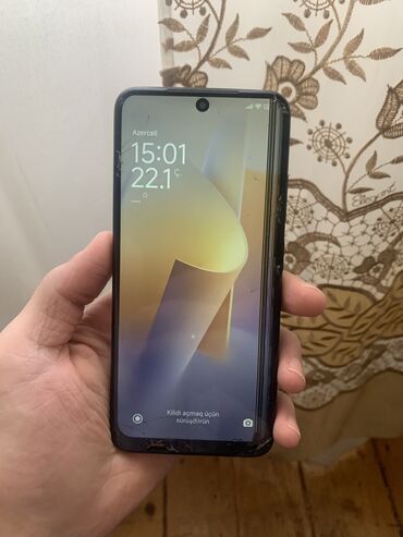 Xiaomi: Xiaomi Redmi Note 12S, 256 GB, rəng - Qara, 
 Qırıq, Sensor, Barmaq izi