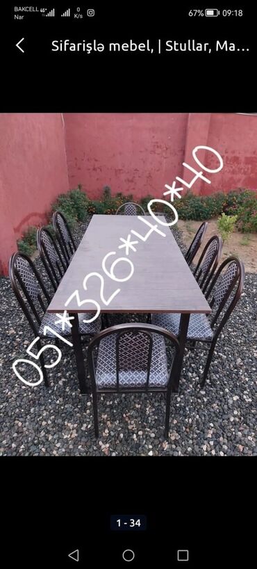 Masa və oturacaq dəstləri: Qonaq otağı üçün, Yeni, Açılan, Dördbucaq masa, 4 stul -da lalafo.az — 19 Masa və oturacaq dəstləri: Qonaq otağı üçün, Yeni, Açılan, Dördbucaq masa, 4 stul — 19