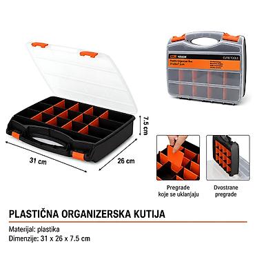 KMT Plastična kutija za alat 9361059-A - Opis: Plastična organizerska