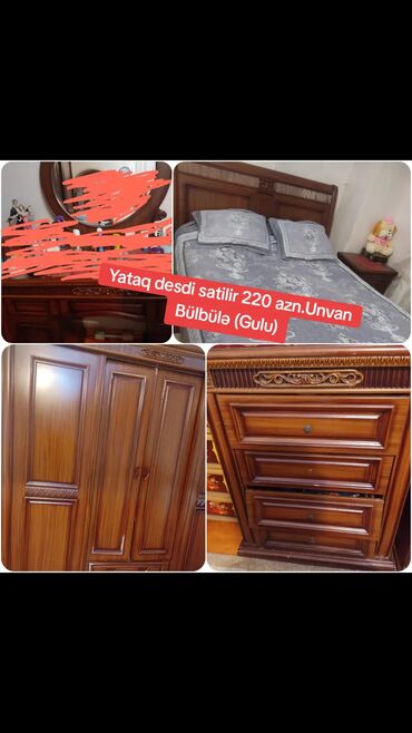 Yataq desdi satilir 220 azn.Unvan Bülbülə (Gulu)