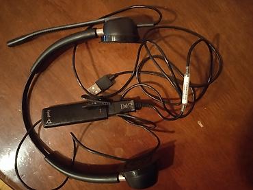 Kompüter aksesuarları: Poly (Plantronics) USB ofis qulaqlığı işlənmişdi istəyən vhatsappa — 2