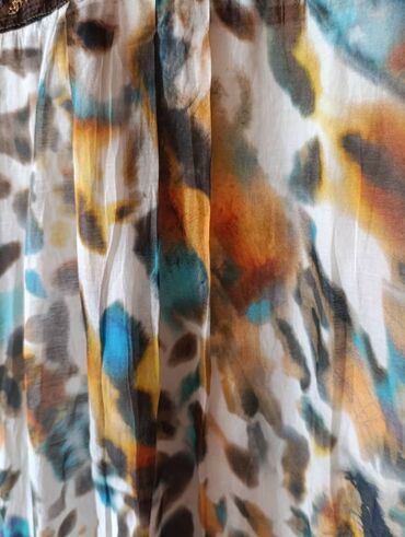 Haljine: Luisa Cerano luksuzna maxi haljina akvarel print 38, svila/viskoza — 8