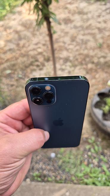 Apple iPhone: IPhone 12 Pro, Б/у, 128 ГБ, Pacific Blue, Защитное стекло, Чехол, 68 % — 1
