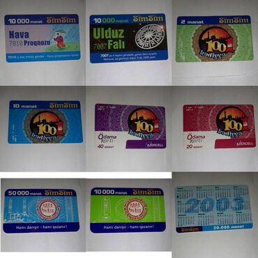 Kolleksiya kartları: Köhnə Kontur Kartları satılır. Kolleksiyonerlər üçün əla seçimdir — 7