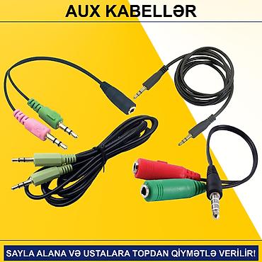 AUX Kabellər ⭐Keçid AUX to Audio+Microphone – 5 AZN (Topdan 3 AZN) lalafo.az -da AUX Kabellər ⭐Keçid AUX to Audio+Microphone – 5 AZN (Topdan 3 AZN)