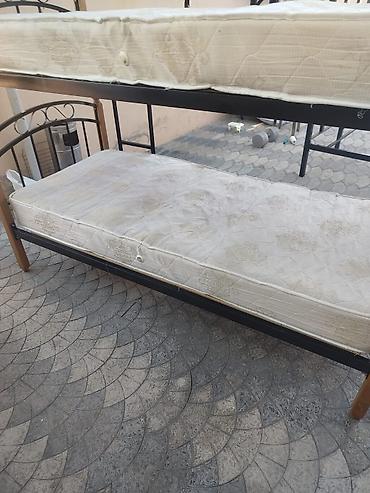 matras demiri: İki mərtəbəli çarpayı – dəmir karkaslı - Material: möhkəm metal — 1