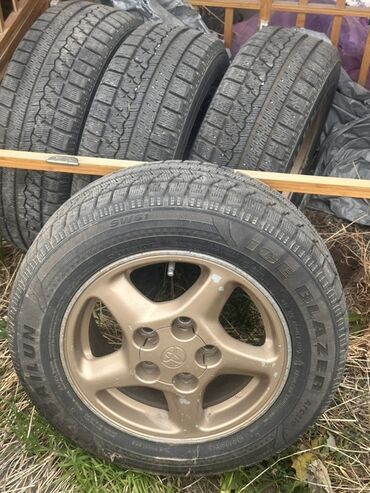 хового донголок: Дөңгөлөктөр монтажда 185 / 65 / R 14, Кыш, Колдонулган, Комплект, Жеңил унаалар, Куйма, тешиктери - 5