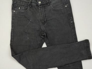 czarne jeansowe spódnice: Jeansy, Cropp, 2XS, stan - Dobry