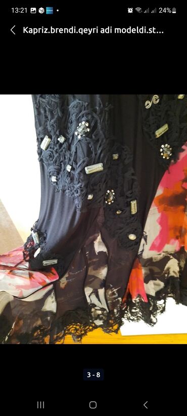 Ziyafət donları: Jovanni brend.temiz ipekden ortasi iri gawlarla bezedilmiw klyow model -da lalafo.az — 17 Ziyafət donları: Jovanni brend.temiz ipekden ortasi iri gawlarla bezedilmiw klyow model — 17