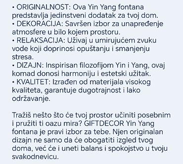 postamenti: Dekorativna sobna fontana GiftDecor – Yin Yang - Dizajn: kružna — 9