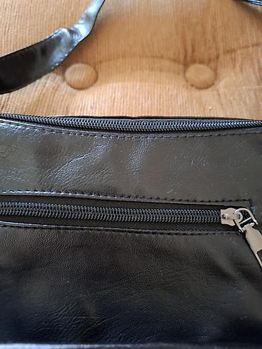 twinset torbe: Crna torba preko ramena od eko-kože - Materijal: glatka eko-koža u — 3