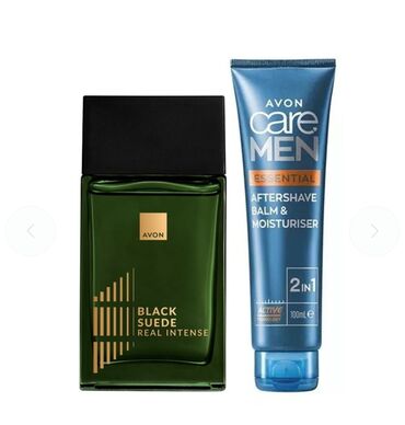 Set sadrži: • Black Suede Real Intense EDT | 100 ml | • Avon Care Men
