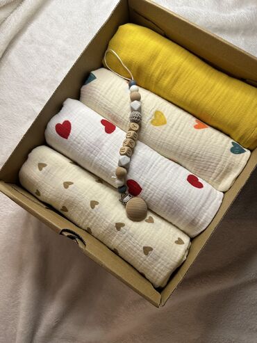 сублимация на ткани: Продаются детские муслиновые пеленки по супер цене 200 сом, 1шт