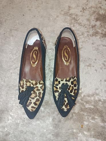 peko cipele: Hand made kozne zenske mokasine sa leopard uzorkom od prirodne dlake i — 1