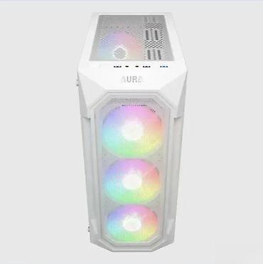 multimedia za golf 5: ATX midi tower kućište za računar – belo, sa RGB osvetljenjem - — 7