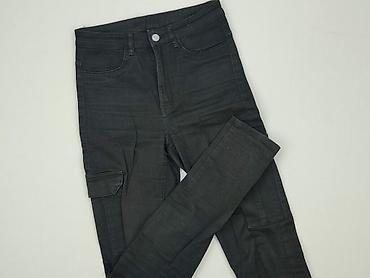 czarne spodnie cargo stradivarius: H&M Divided, Spodnie cargo damskie, rozmiar S — 1