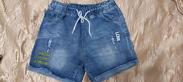 джинсовое платье: Джинсы и брюки, цвет - Синий, Б/у