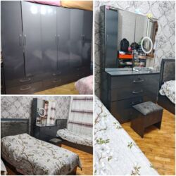 Dolablar: Iki çarpayili genc yataq desti.qiymet 500 man.carpayilar matraslidi ve