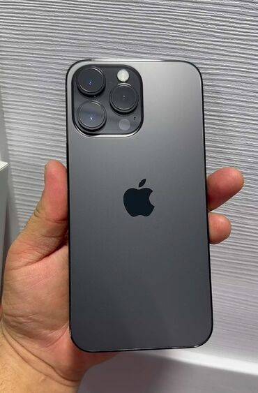 айфан 14: IPhone 14 Pro Max, Колдонулган, 128 ГБ, Кара, Заряддоочу түзүлүш, Коргоочу айнек, Кабель, 83 %