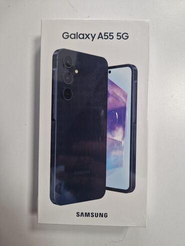 Samsung: Samsung Galaxy A55, 256 GB, rəng - Göy, İki sim kartlı