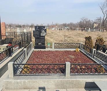 Ритуальные услуги: Изготовление крестов, Чистка могил, Уход за могилами | Мозаика, Габбро, Травертин | Установка, Оформление — 27