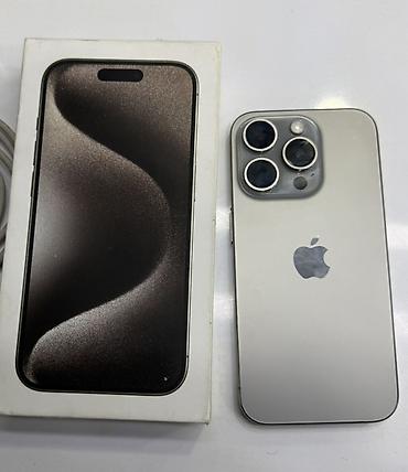 Apple iPhone: IPhone 15 Pro, Natural Titanium, Face ID — 1