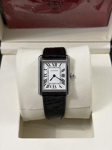 Aksesuarlar: Cartier Tank—klassik düzbucaqlı dizaynlı, İsveçrə istehsalı uniseks — 2