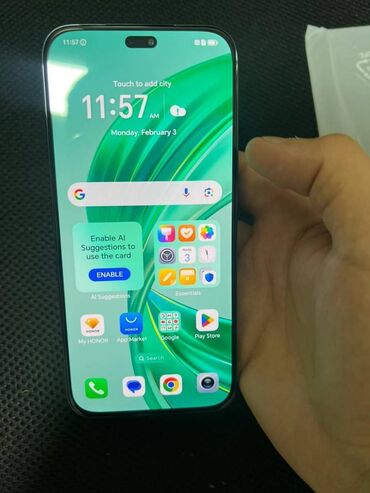 telefon satilir: Honor X8b, 256 GB, rəng - Qara, Barmaq izi, Sensor, Sənədlərlə