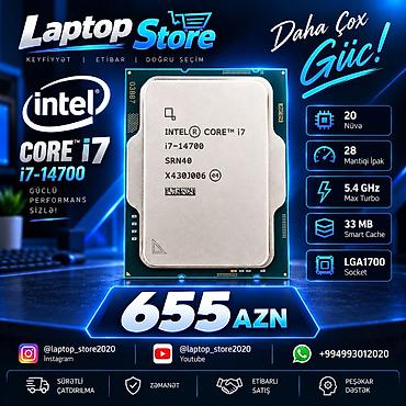 🔥 Intel Core i7-14700 — 655 AZN Güclü və müasir sistem yığmaq