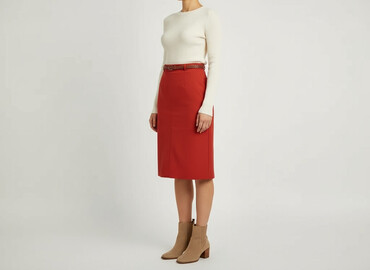 spódnice ołówkowe midi allegro: Women`s skirt, size L