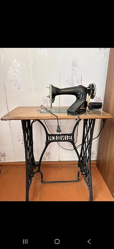 elektirik matorlar: Singer tikiş maşını – masaüstü, dəmir ayaqlı klassik model — 2