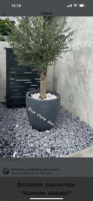 kutije u obliku srca cena: Betonska žardinjera “Kamena Grande” - Materijal: armirani beton — 1