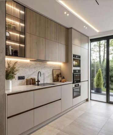 Sifarişlə mətbəx mebeli: Sifarişlə mətbəx dəsti, Parlaq laminat — 9