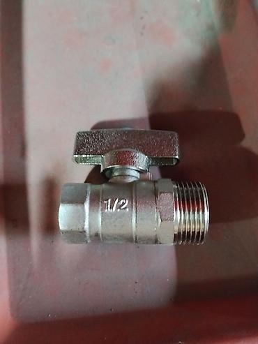 краны шаровые: Шаровый кран 1/2" - Тип: запорный шаровый кран с рукояткой-бабочкой - — 1